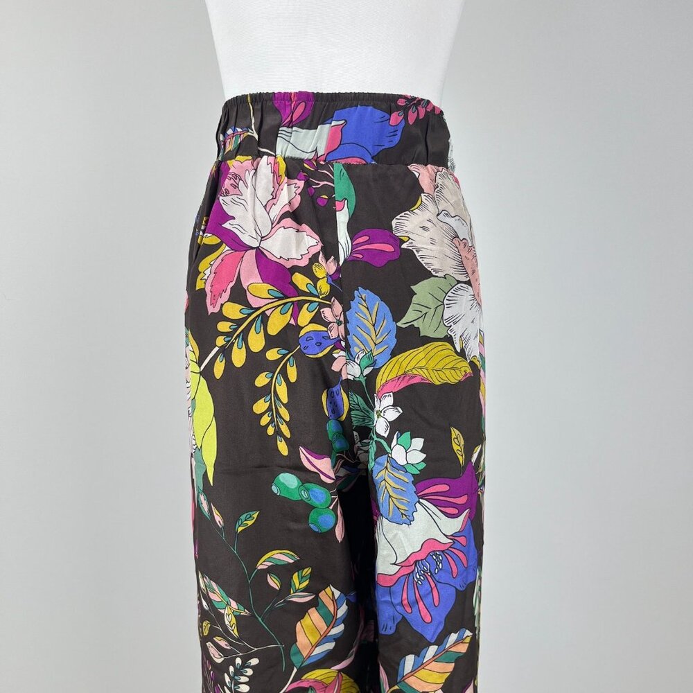 NWOT Johnny Was Workshop Arabella Silk Printed Lounge Pants Pull on Boho Chic S - Picture 7 of 10